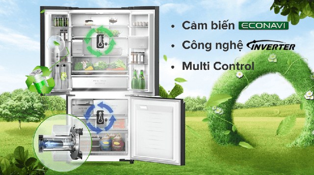 Tủ lạnh Panasonic inverter 3 Cánh NR-CW530XMMV đẳng cấp sang trọng, lưu giữ tươi ngon từng phút