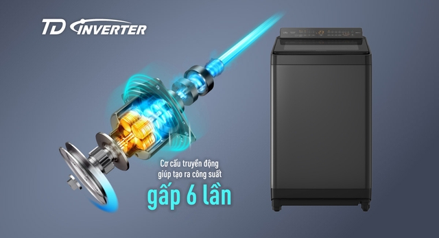 Máy giặt Panasonic lồng đứng NA-FD105W3BV sức mạnh giặt sạch vượt trội cho gia đình hiện đại