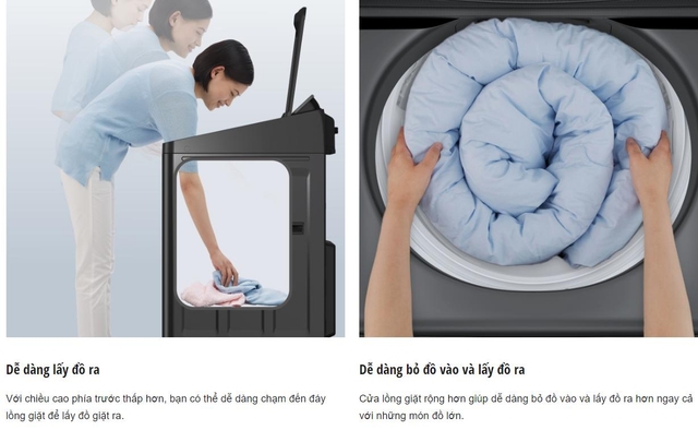 Máy giặt Panasonic inverter 11.5Kg NA-FD115X3BV giặt nhanh hơn, sạch sâu hơn, tiết kiệm điện vượt trội