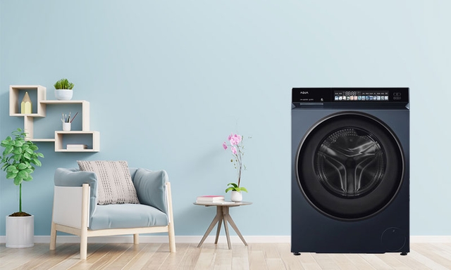 Máy giặt Aqua inverter 11Kg AW11-B4377U1L(GN) giải pháp giặt giũ thông minh, tiết kiệm cho gia đình hiện đại