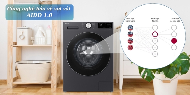 Trải nghiệm giặt giũ thông minh thế hệ mới với máy giặt LG 12kg FX1412N5G