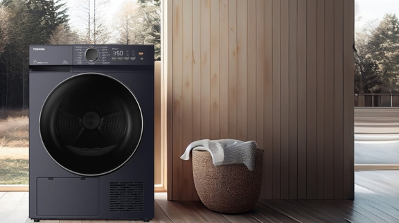 Máy sấy quần áo Toshiba 8kg TD-T21B90HWV(MG) – Sấy bơm nhiệt tiết kiệm điện, chăm sóc quần áo thông minh