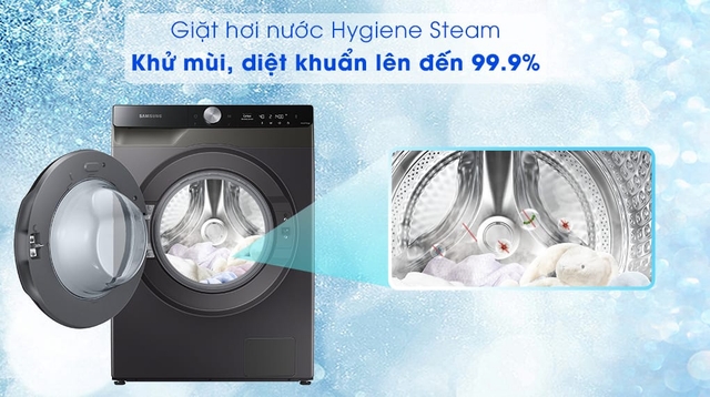 Máy giặt sấy Samsung 11kg sấy 7kg WD11T734DBX/SV khối lượng lớn, sấy nhanh và tiện lợi