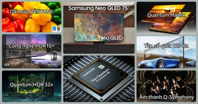 Khám phá công nghệ âm thanh cực đỉnh trên Smart tivi Samsung 75 inch UA75UE100FKXXV