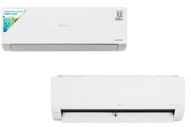 So sánh điều hòa Casper XC-09IU38 và LG IEC09M1, máy nào tiết kiệm điện tốt hơn?