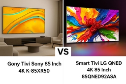 So sánh chi tiết giữa tivi Sony K-85XR50 và LG 85QNED92ASA, tivi 85 inch nào đáng giá?