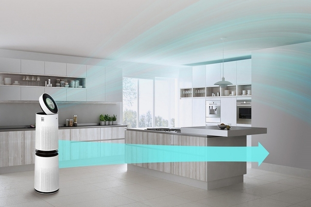 Review chi tiết từ A đến Z về máy lọc không khí LG PuriCare 360 2 tầng AS10GDWH0