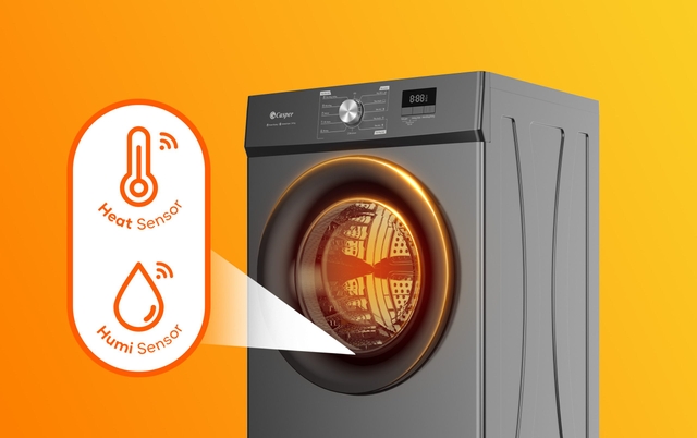 Mức giá hợp lý cho mọi gia đình khi lựa chọn máy sấy quần áo Casper thông hơi TD-E9VG1 model 2025