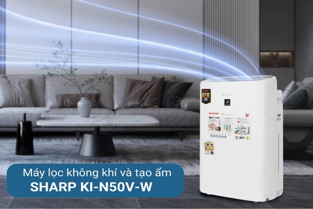 Đánh giá tổng quan về máy lọc không khí Sharp KI-N50V-W có tốt không?
