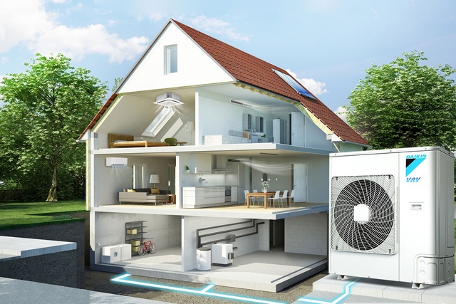 Những ưu điểm của dàn nóng điều hòa trung tâm Daikin 2 chiều RSUYQ6AVM