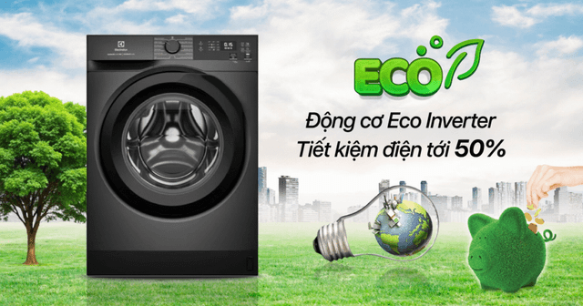 Máy giặt Electrolux lồng ngang EWF1024D3SC: Động cơ Eco Inverter và khả năng vận hành có thực sự êm