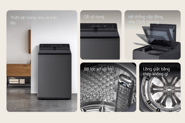 Cách sử dụng máy giặt LG lồng đứng T2519SX5G để quần áo luôn sạch – bền – thơm lâu