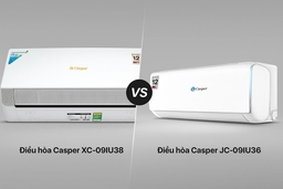 So sánh chất lượng giữa điều hòa Casper XC-09IU38 và JC-09IU36 có gì khác biệt?