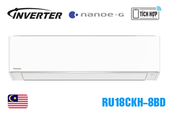 Điều hòa Panasonic 1 chiều CS-RU18CKH-8BD – Khử mùi, diệt khuẩn, siêu tiết kiệm điện