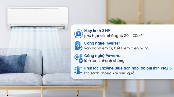 Dùng điều hòa Daikin 1 chiều FTHB50ZVMV đừng quên bật ngay những chế độ này