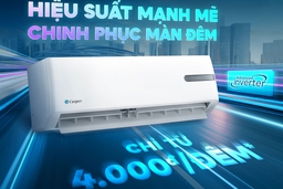 Điều hòa Casper inverter GC-12IB36, giải pháp giải nhiệt chỉ từ 4.000đ mỗi đêm