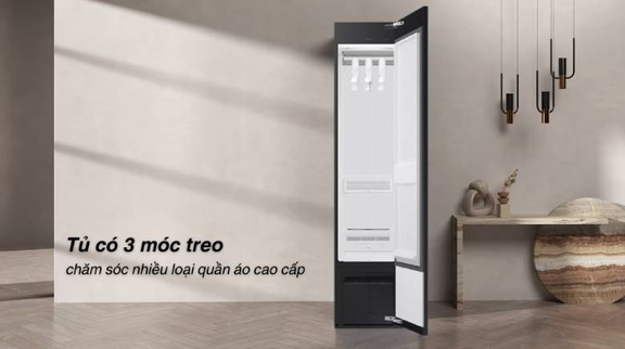 Giới thiệu những đặc điểm hiện đại của tủ chăm sóc quần áo Samsung 3 móc DF18CB8600ERSV