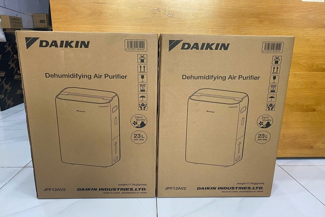 Review máy lọc không khí hút ẩm Daikin JPF12AV2, nhỏ gọn nhưng mạnh mẽ