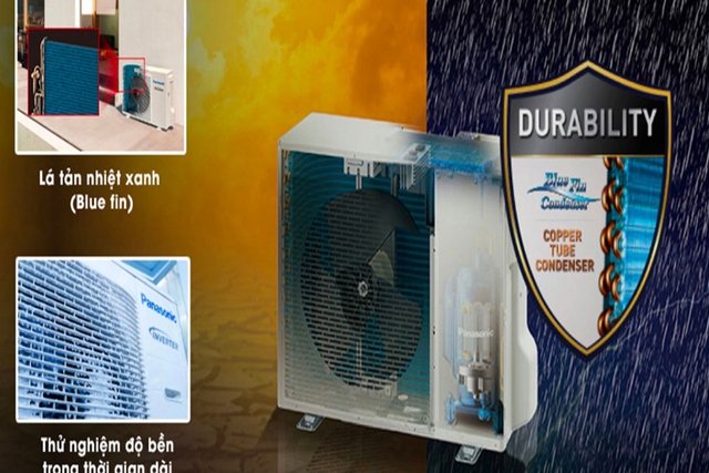 Đánh giá độ bền dàn tản nhiệt Blue Fin trên điều hòa Panasonic 12000btu CS-N12AKH-8