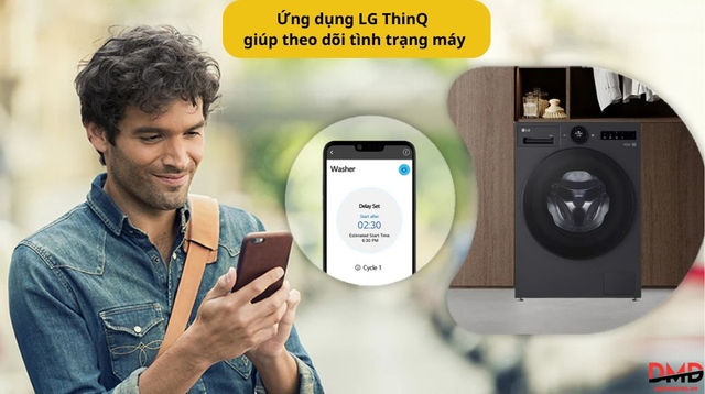 Máy giặt LG lồng ngang FX1412S3KAV có dễ sử dụng không? Hướng dẫn kết nối LG ThinQ và các chế độ giặt cần biết