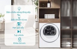 Máy sấy quần áo Toshiba Inverter 8Kg TD-T37BS90HWV(WT) thiết bị gia dụng thông minh cho mọi gia đình