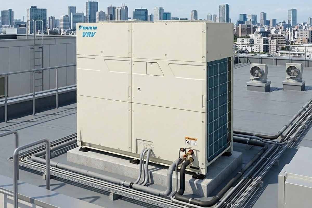 Đánh giá chi tiết dàn nóng điều hòa trung tâm Daikin 1 chiều RXQ22BYM