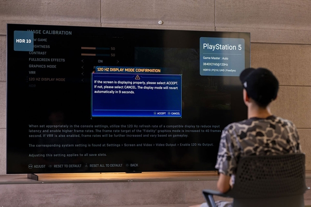 Chia sẻ 5 cài đặt có thể giúp tivi Sony 4K 65 inch K-65XR50 chơi game PS5 mượt mà hơn