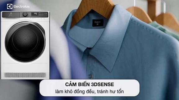Các công nghệ hiện đại được ứng dụng vào trong máy sấy quần áo Electrolux 9kg EDH903R7WC