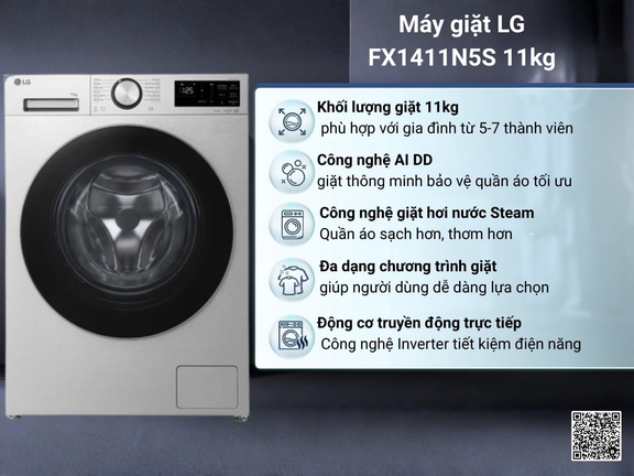 Khám phá TOP 4 máy giặt LG giá rẻ được thịnh nhất 2026