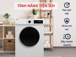 Sấy khô quần áo nhanh chóng với máy sấy quần áo Toshiba 7kg TD-H80SEV(SK)
