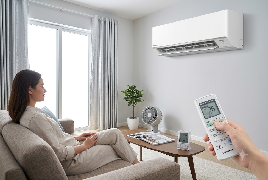 Bật mí lý do phòng ngủ nên chọn điều hòa Panasonic inverter CS-RU12CKH-8D