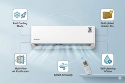 Giới thiệu điều hòa Casper 18000btu SC-18FB36M và các tính năng có trên máy