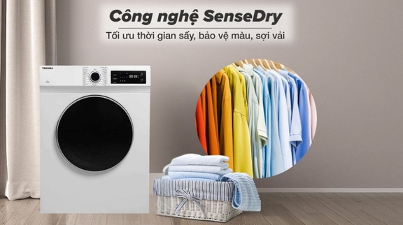 Đánh giá tổng quan về chiếc máy sấy quần áo Toshiba 7kg TD-H80SEV(SK)