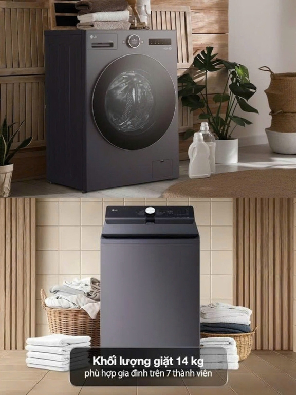 Lựa chọn máy giặt LG 14kg T2314DX5G hay FX1414S3KA cho phù hợp