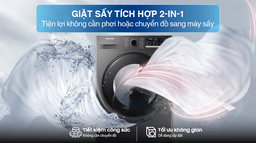 Máy giặt sấy Samsung 10kg WD10HG4U04BBSV có dễ sử dụng? Chính sách bảo hành ra sao?