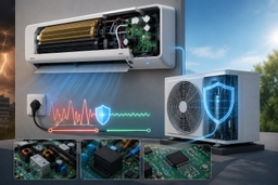 Thực tế công nghệ bảo vệ bo mạch khi thay đổi điện áp trên điều hòa Daikin FTKM60AVMV