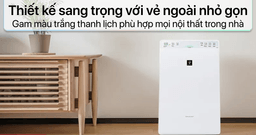 Không lo khô da nhờ máy lọc không khí Sharp KC-F30EV-W tích hợp tạo ẩm