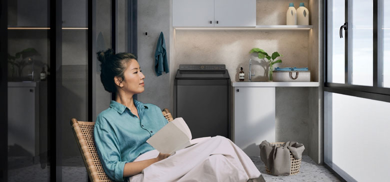 Máy Giặt Panasonic Lồng Đứng 10.5Kg NA-FD105W3BV Lựa chọn hoàn hảo cho gia đình từ 5–7 thành viên
