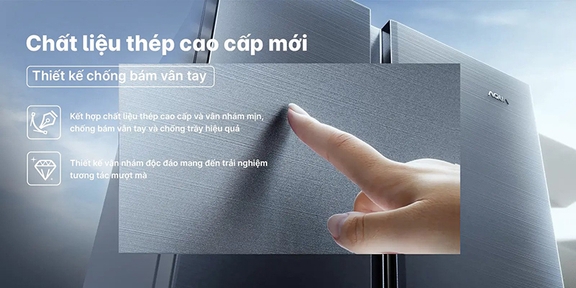 Tủ lạnh Aqua Inverter 469 lít Multi Door AQR-M536XA(SL) Giải pháp lưu trữ thực phẩm hiện đại cho gia đình