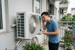 Đánh giá cục nóng của điều hòa Casper GC-09IB36 chạy có êm không, có bị ồn không?