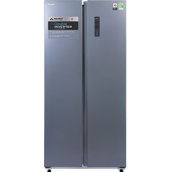 Tủ lạnh Funiki lnverter 430 lít side by side HR SS8430SDG lựa chọn dung tích lớn, tiết kiệm điện cho gia đình hiện đại