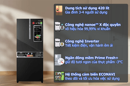 Tủ Lạnh Panasonic Inverter 420 Lít 2 Cánh NR-BX471XGKV Lựa Chọn Lý Tưởng Cho Gia Đình Hiện Đại