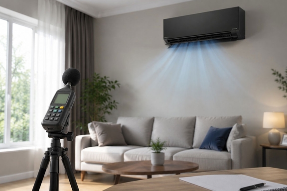 Test độ ồn thực tế khi vận hành của điều hòa Panasonic 9000btu inverter CS-AU9BKH-8