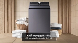 Máy giặt LG 14kg T2314DX5G tiết kiệm điện, nước như thế nào? Có nên mua không?