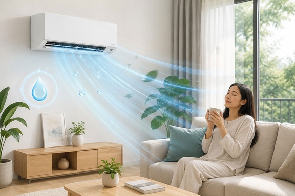 Chọn điều hòa Daikin FTKY35ZVMV chẳng còn sợ khô da, viêm họng nhờ cảm biến Humidity Sensor