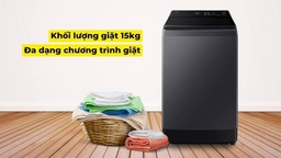 Máy giặt Samsung 15kg cửa trên WA80F15S5CSV và WA80F15B6BSV có gì khác nhau? Nên chọn loại nào?
