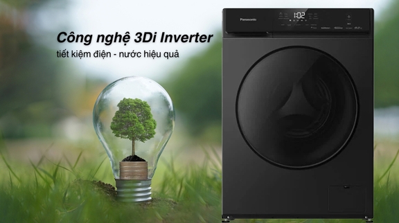 Máy Giặt Panasonic Inverter 8.2Kg NA-164JF1BVT Giặt Sạch Sâu, Tiết Kiệm Điện