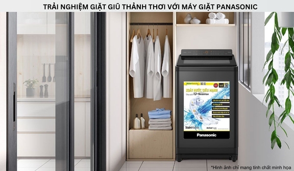 Máy Giặt Panasonic Inverter 13.5Kg NA-FD135X3BV Giặt Sạch Mạnh Mẽ, Tiện Lợi Cho Gia Đình