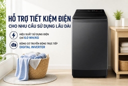 3 Chiếc máy giặt Samsung lồng đứng: WA40F12E4CSV, WA80F13S5BSV và WA80F15B6BSV đáng mua hiện nay