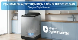 Tìm hiểu khả năng tiết kiệm điện, nước trên máy giặt Samsung 12kg WA40F12E4LSV